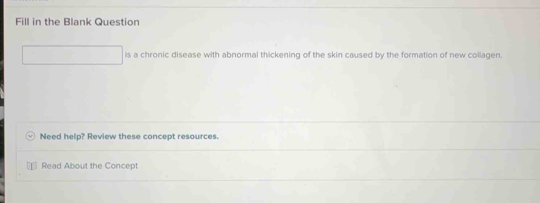 fill in the blank question is a chronic disease with abnormal thickenin…