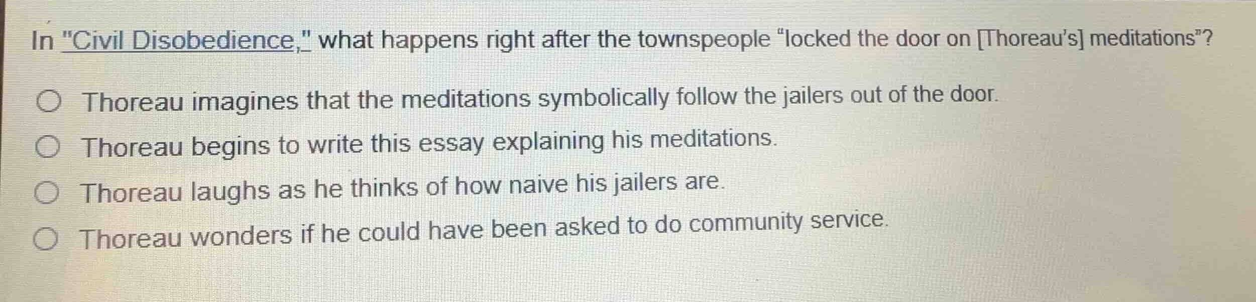 in \civil disobedience,\ what happens right after the townspeople \lock…