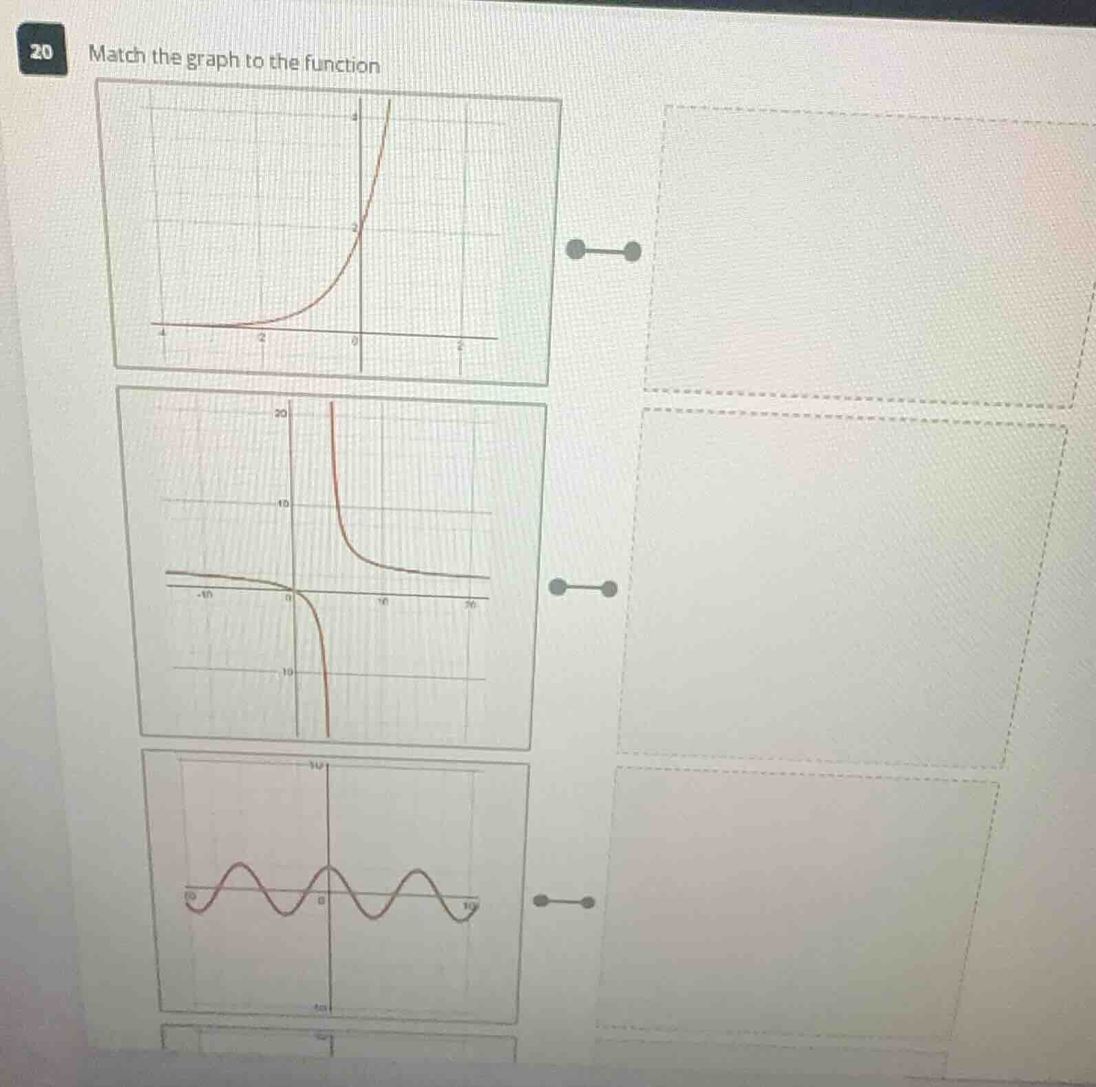 match the graph to the function