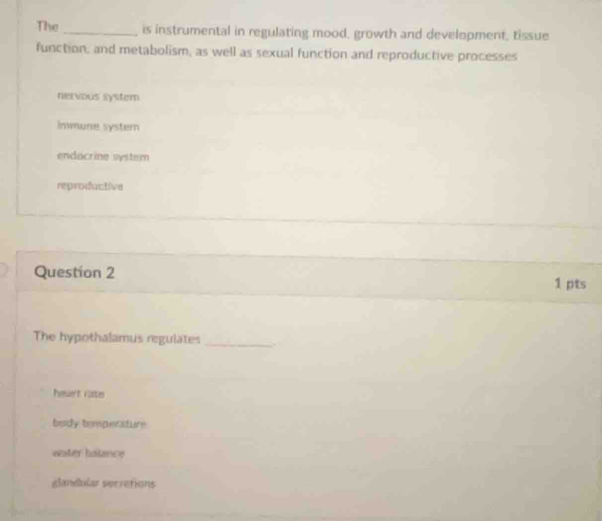 the ________ is instrumental in regulating mood, growth and development…