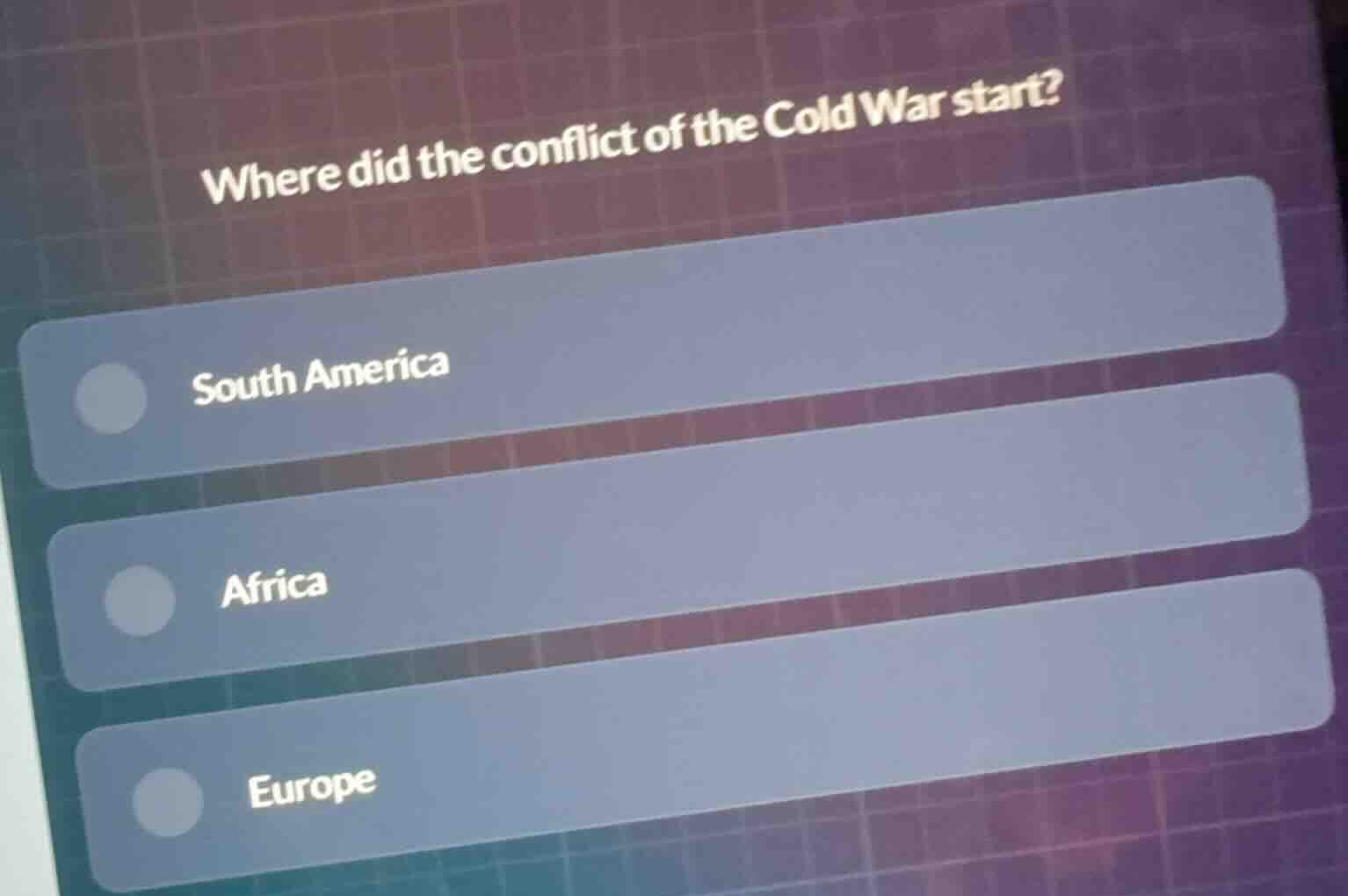 where did the conflict of the cold war start? south america africa euro…