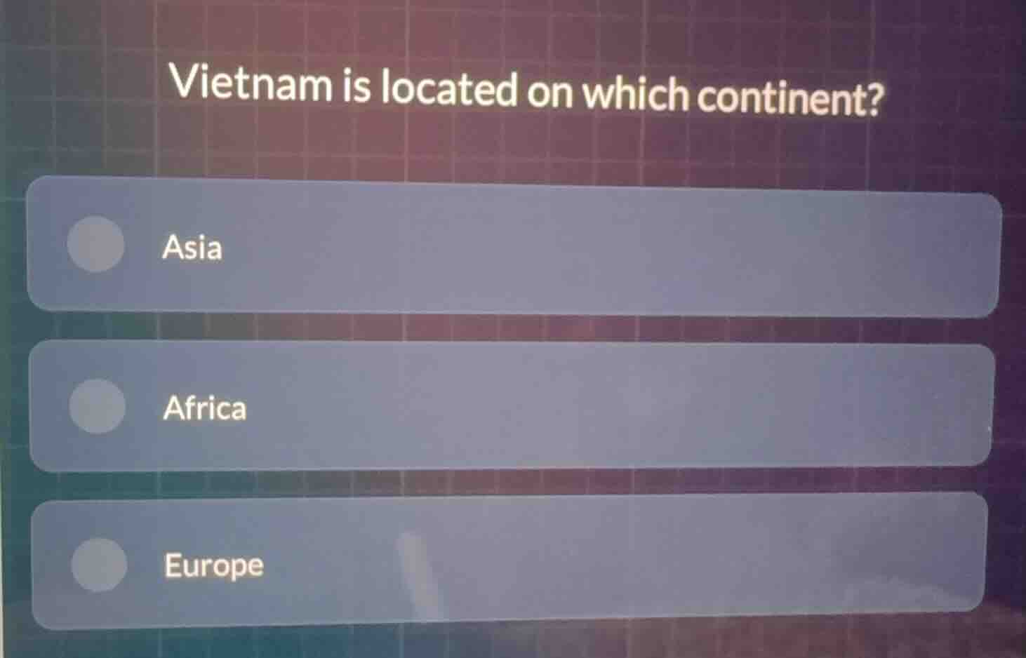 vietnam is located on which continent? asia africa europe