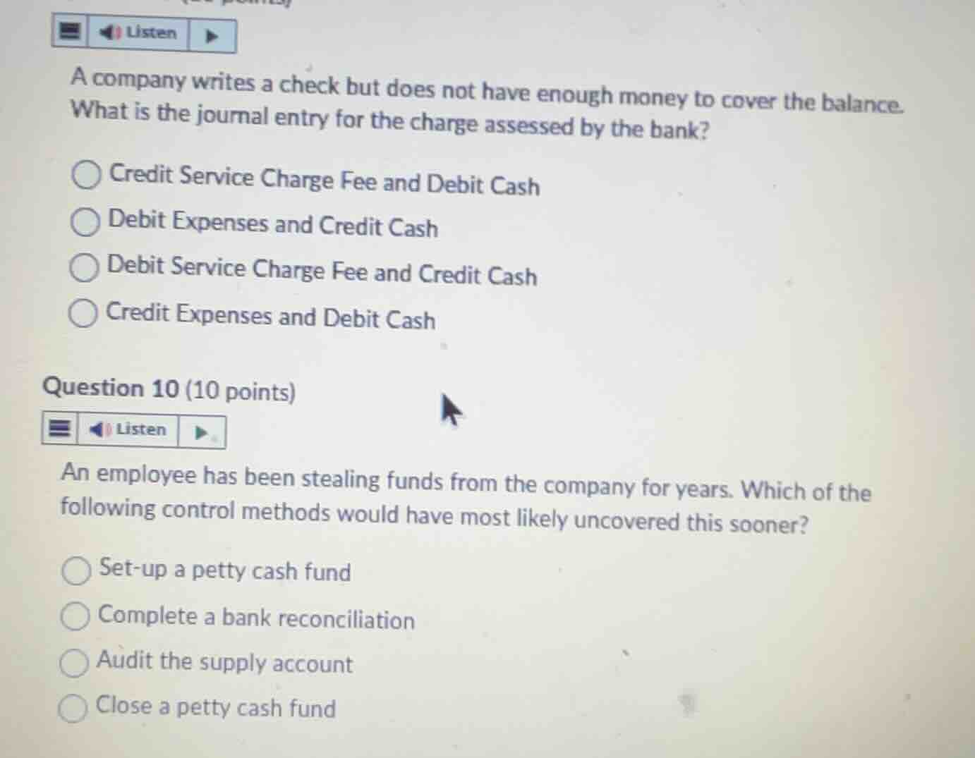 a company writes a check but does not have enough money to cover the ba…