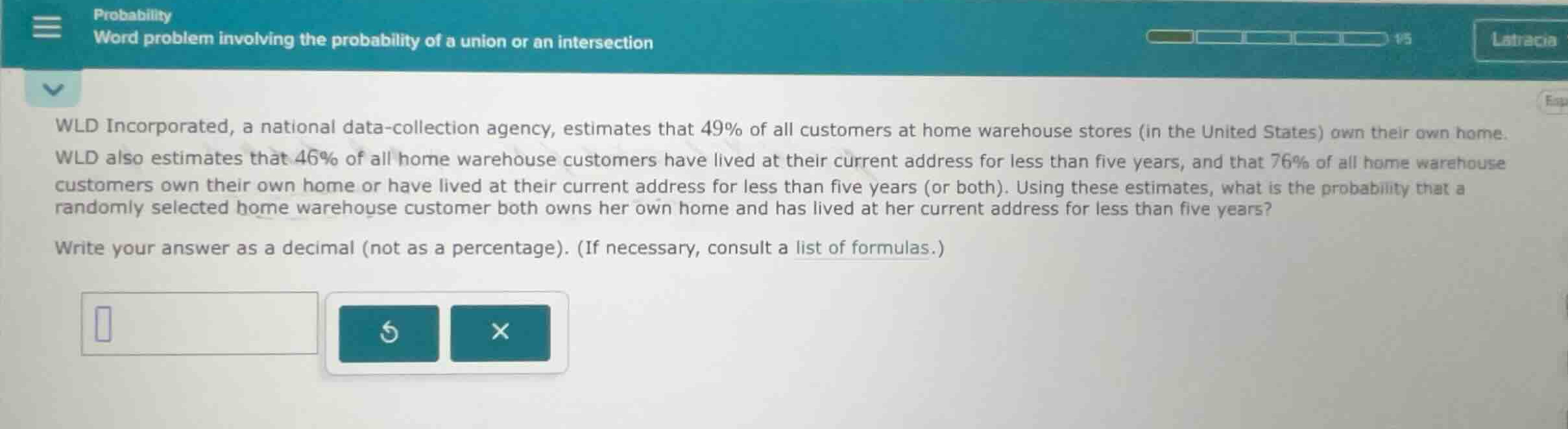 wld incorporated, a national data-collection agency, estimates that 49%…