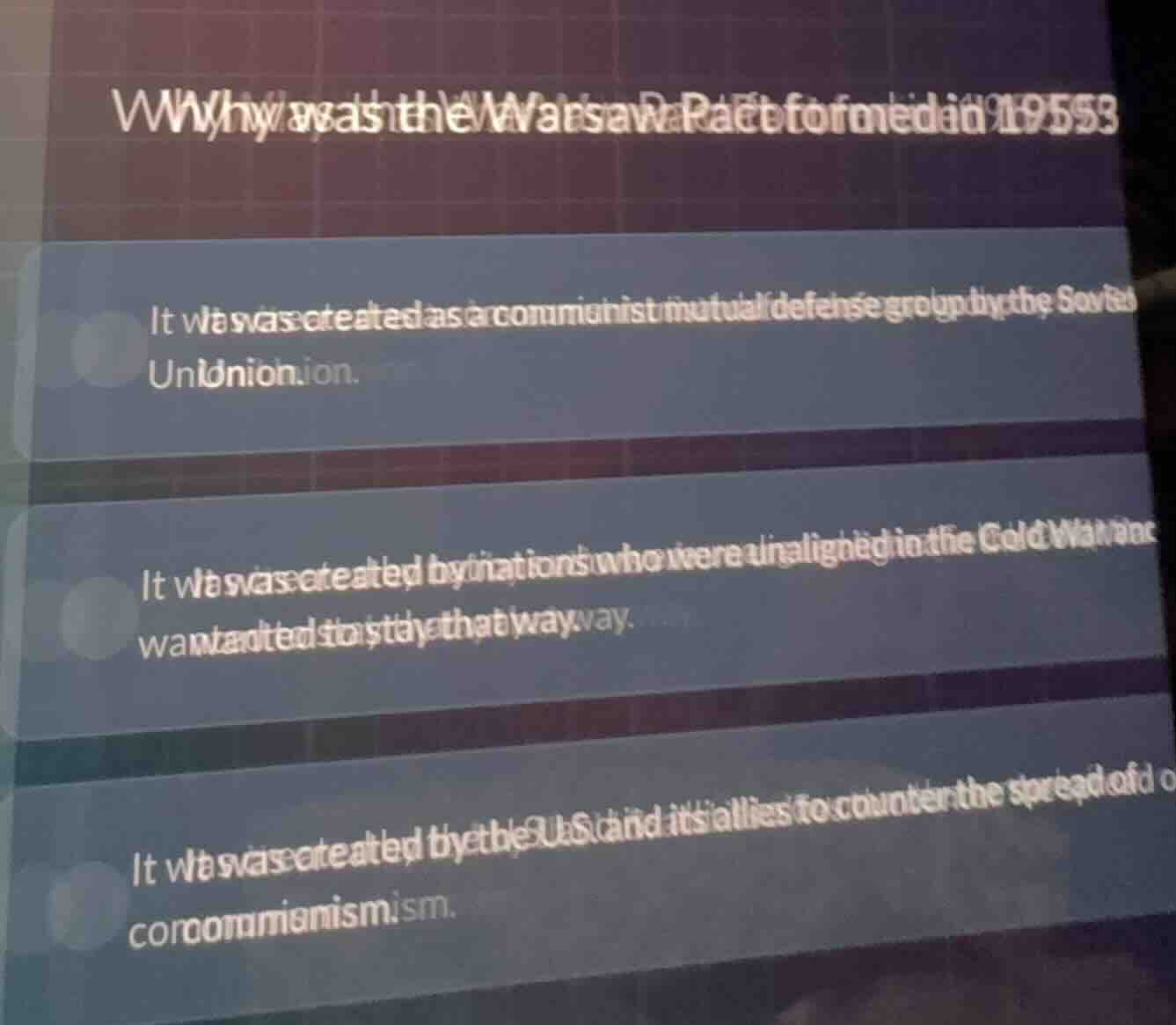 why was the warsaw pact formed in 1955? it was created as a communist m…