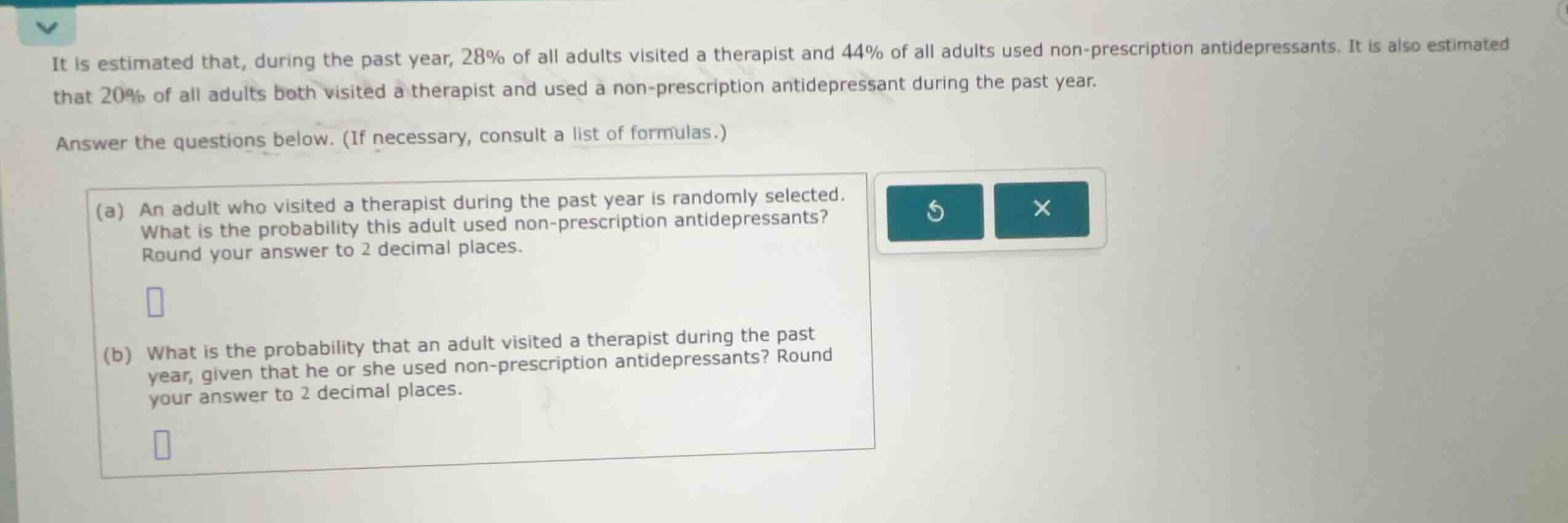 it is estimated that, during the past year, 28% of all adults visited a…