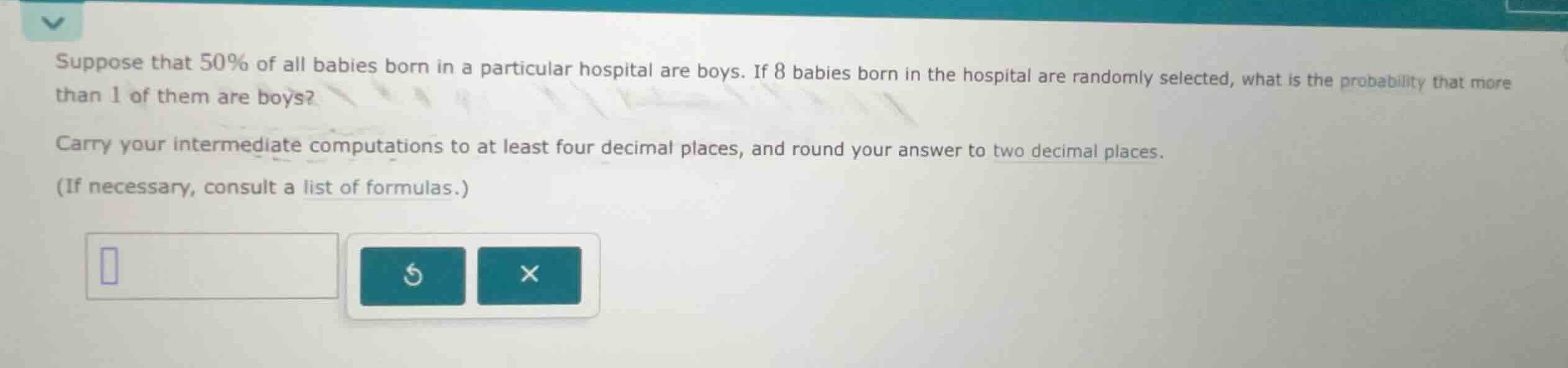 suppose that 50% of all babies born in a particular hospital are boys. …