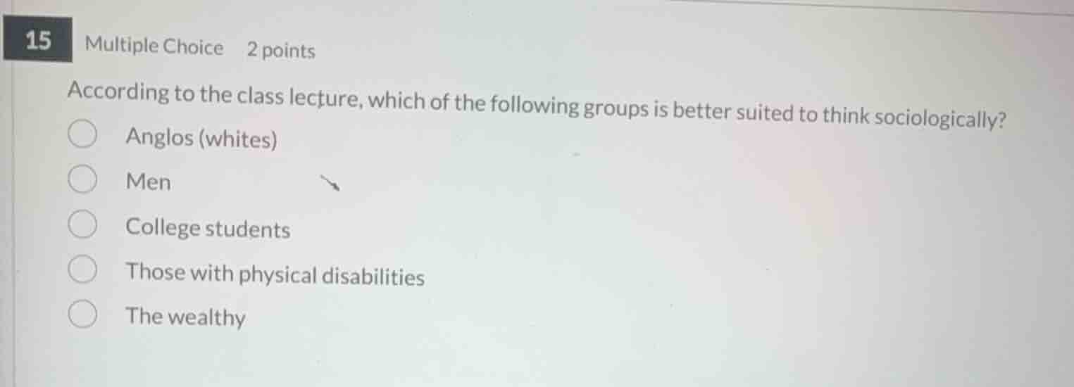 according to the class lecture, which of the following groups is better…