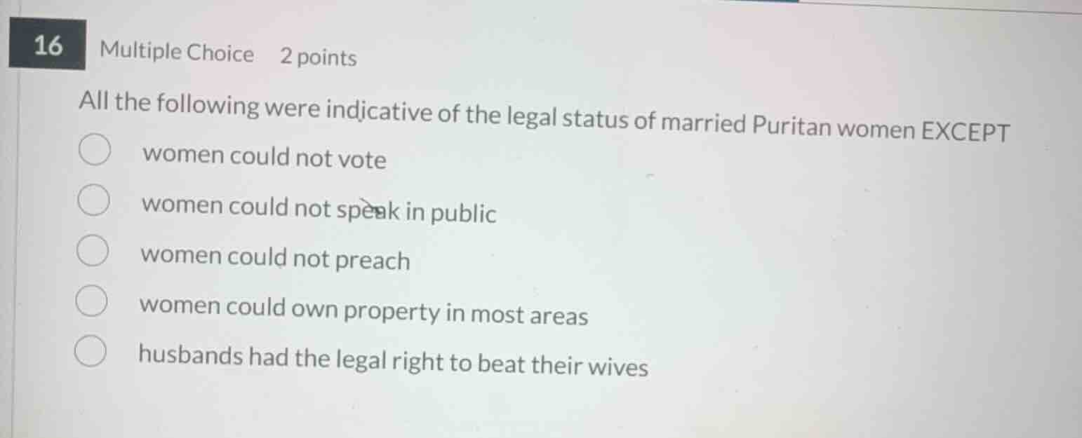 all the following were indicative of the legal status of married purita…