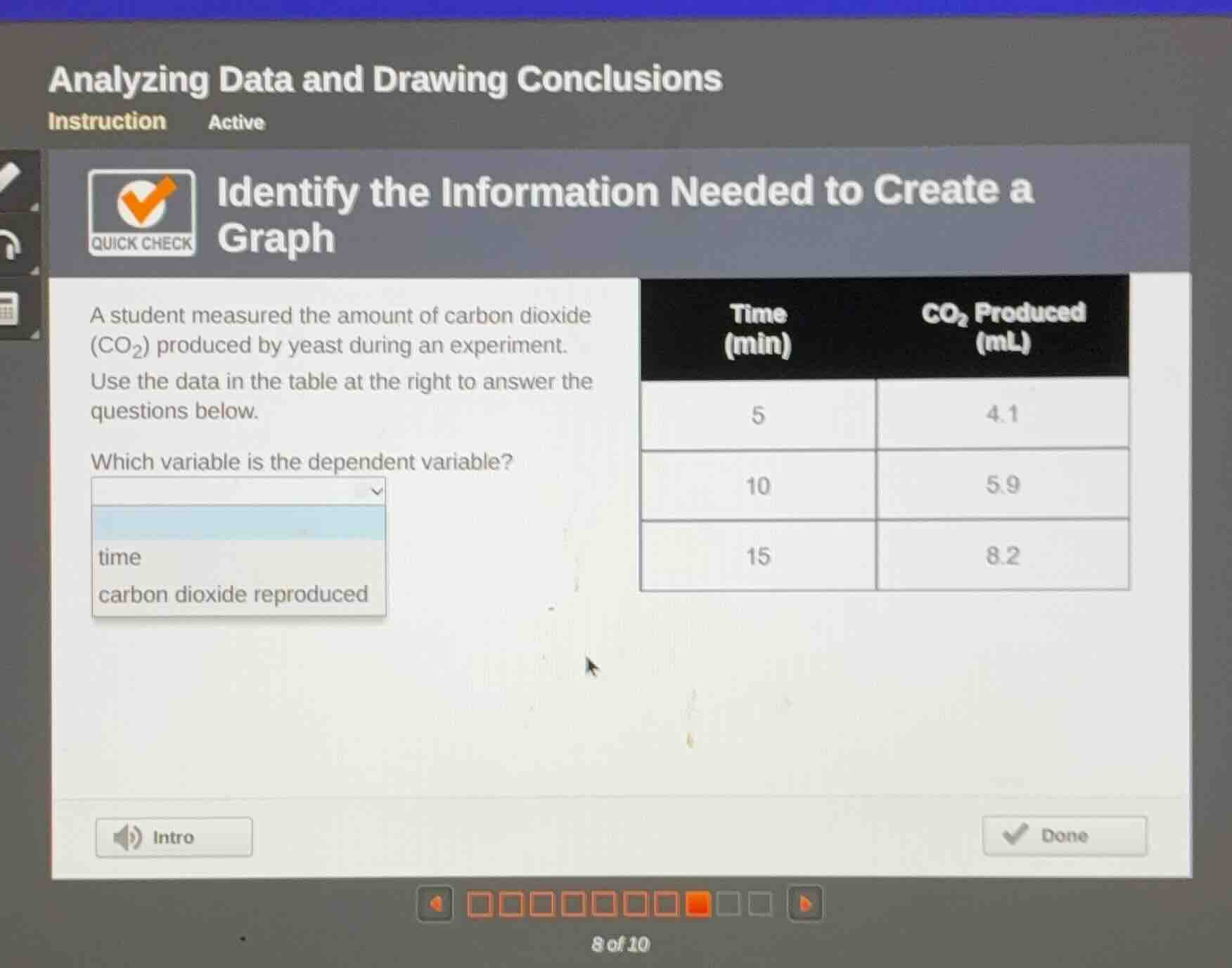 analyzing data and drawing conclusions instruction active identify the …