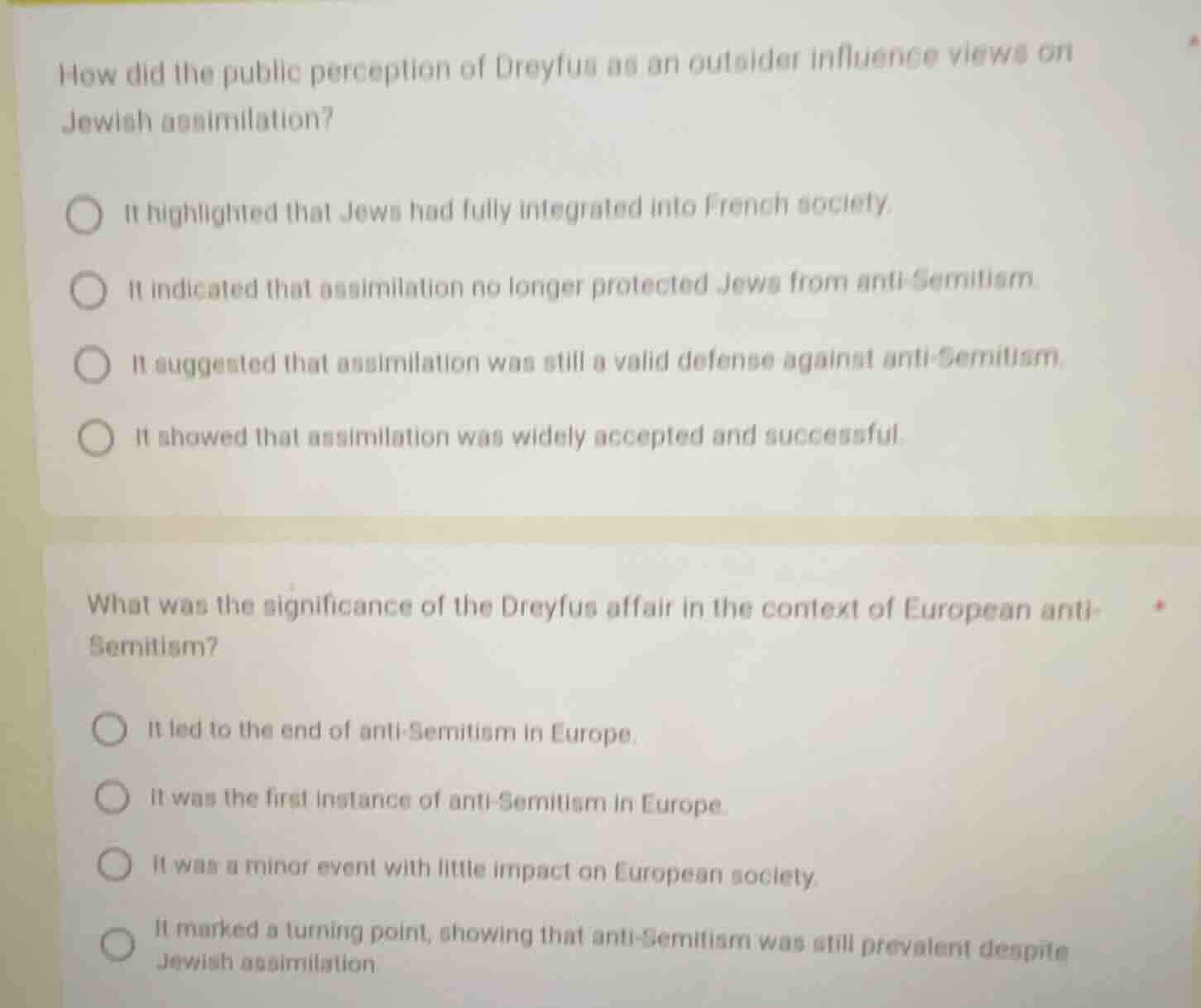 how did the public perception of dreyfus as an outsider influence views…