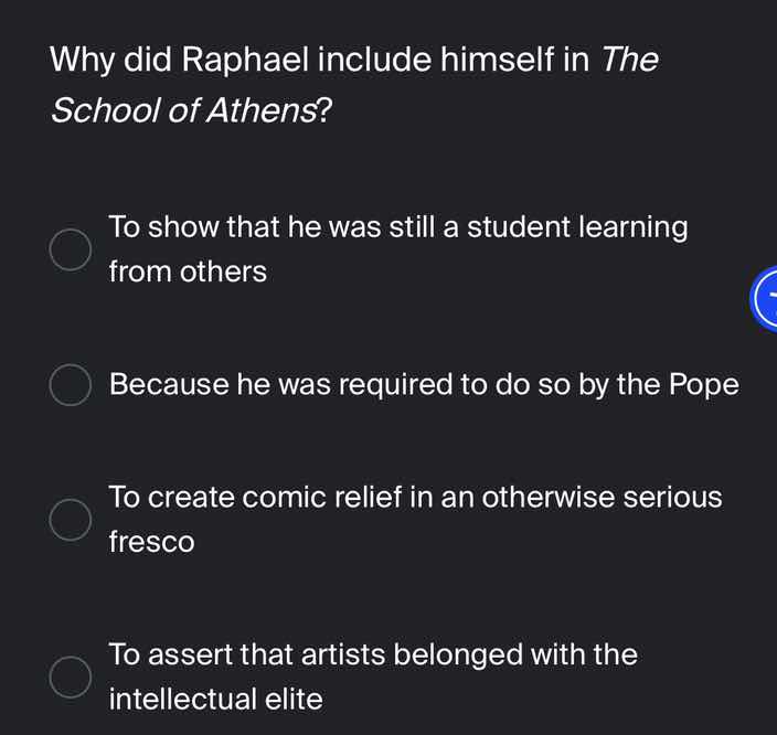 why did raphael include himself in the school of athens? to show that h…
