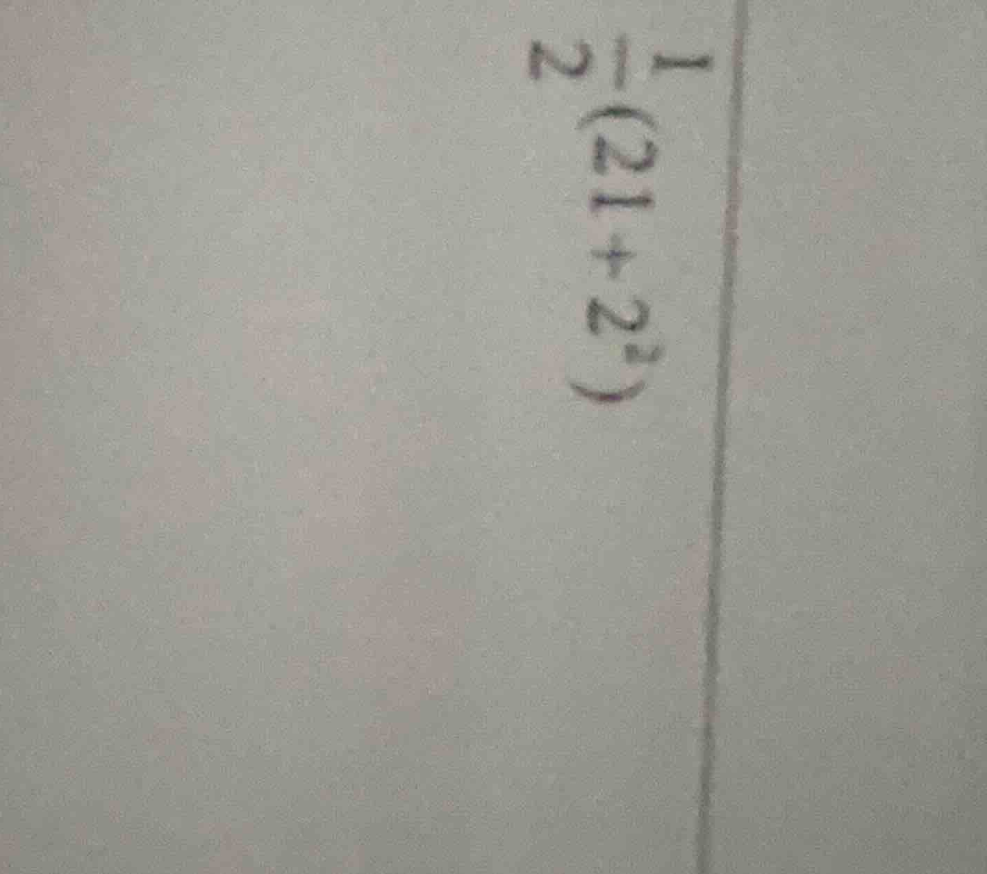 \\\\frac{1}{2}(21+2^2)\\