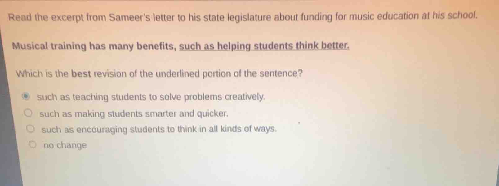 read the excerpt from sameers letter to his state legislature about fun…