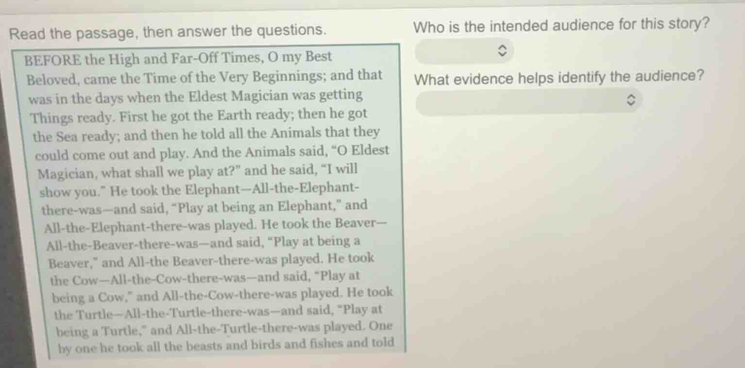 read the passage, then answer the questions. before the high and far-of…