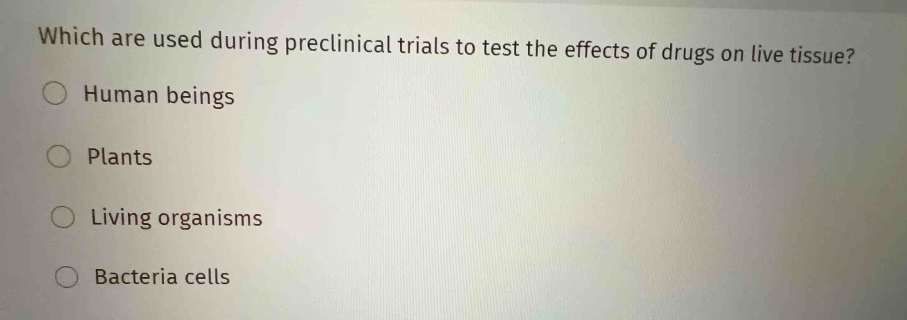 which are used during preclinical trials to test the effects of drugs o…