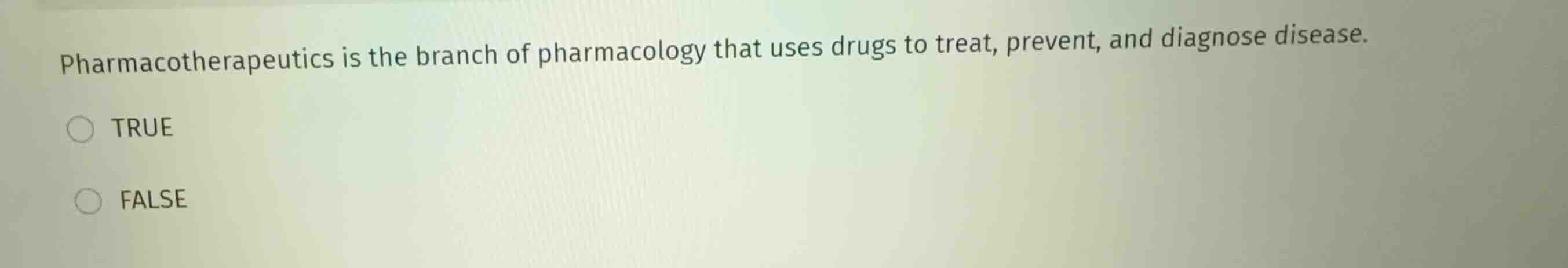 pharmacotherapeutics is the branch of pharmacology that uses drugs to t…