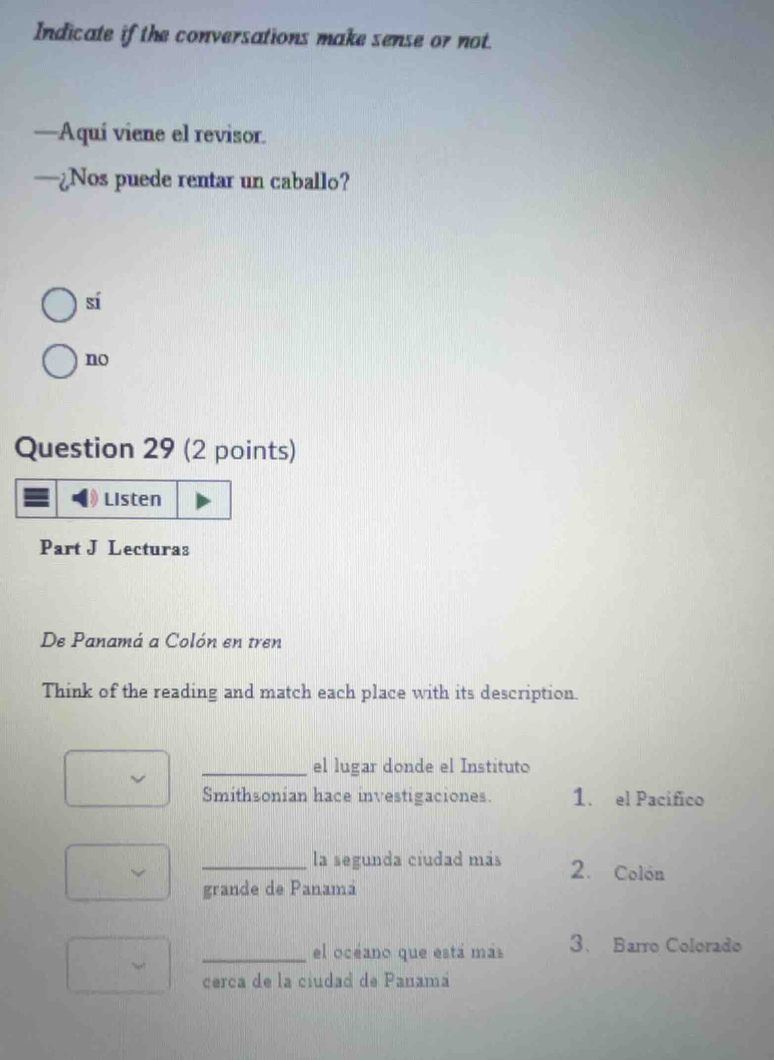 indicate if the conversations make sense or not. -aquí viene el revisor…