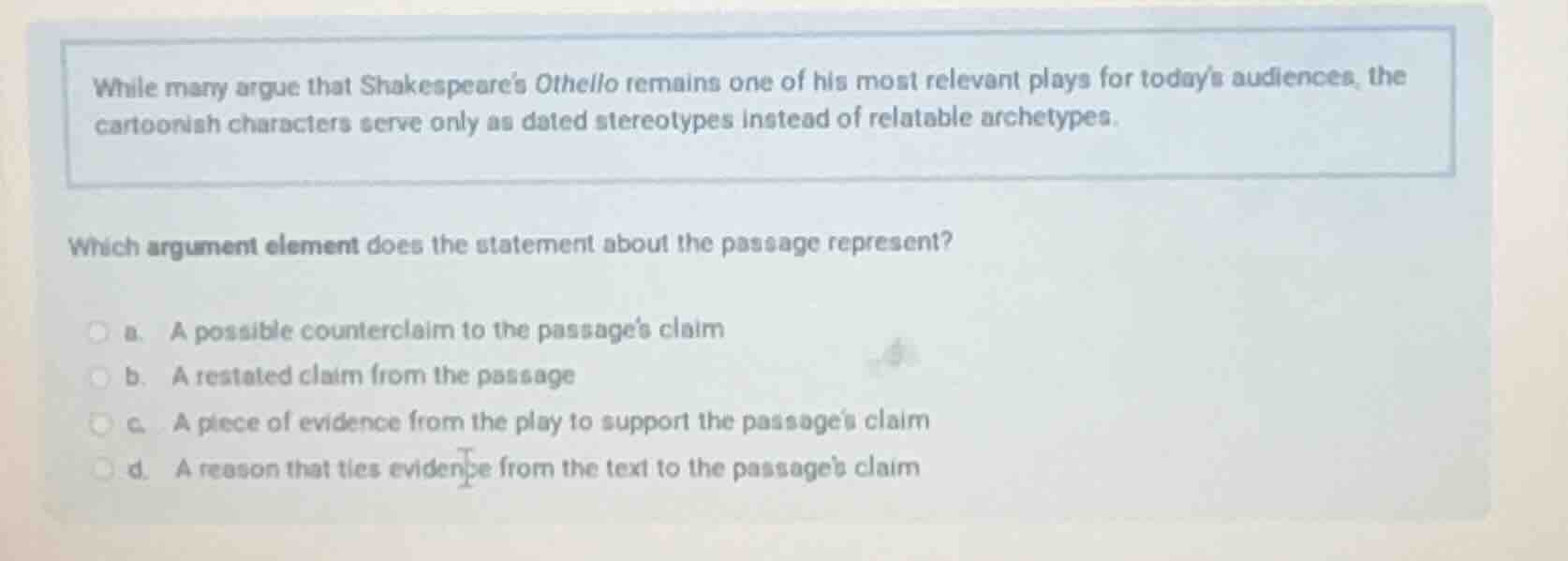while many argue that shakespeares othello remains one of his most rele…