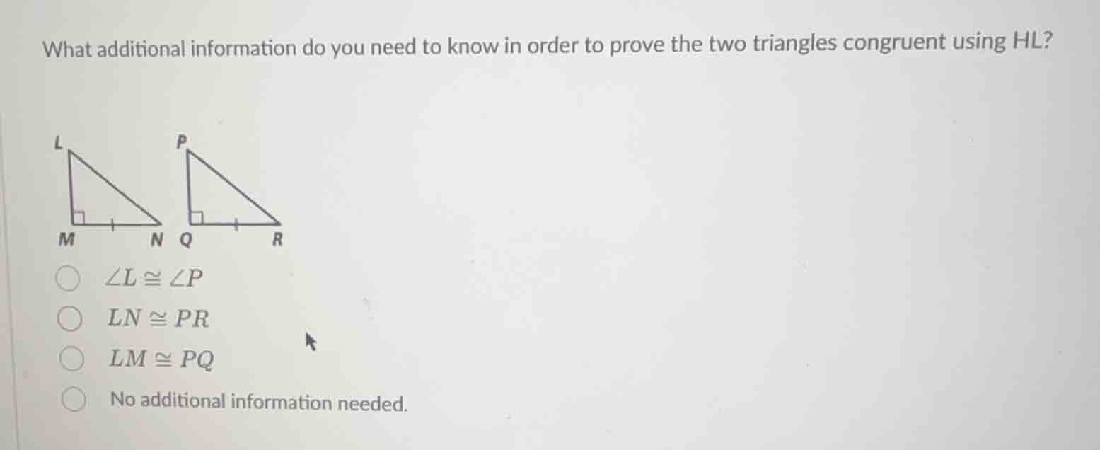 what additional information do you need to know in order to prove the t…