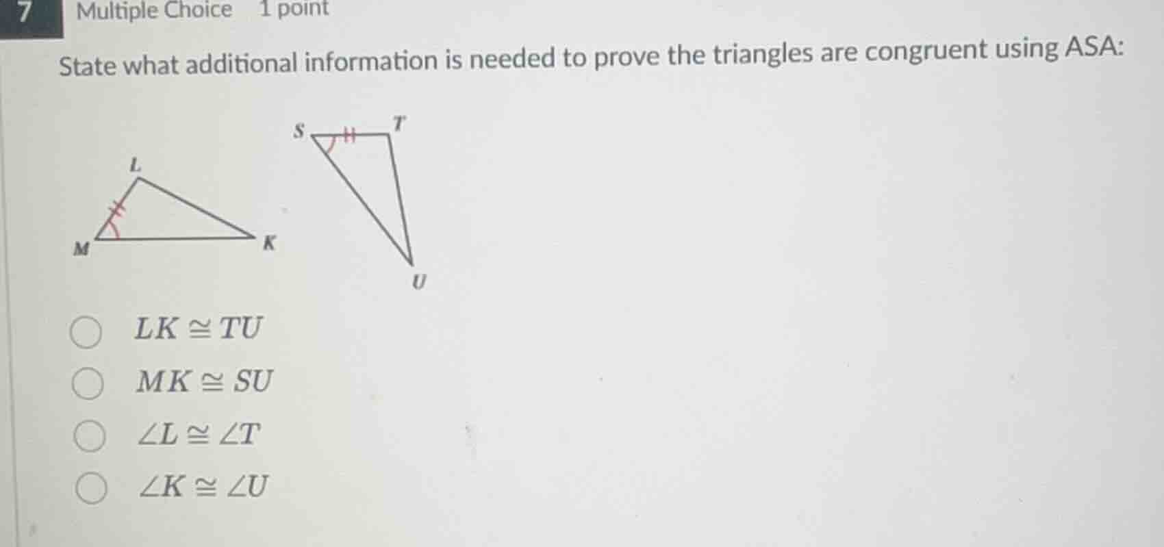 state what additional information is needed to prove the triangles are …