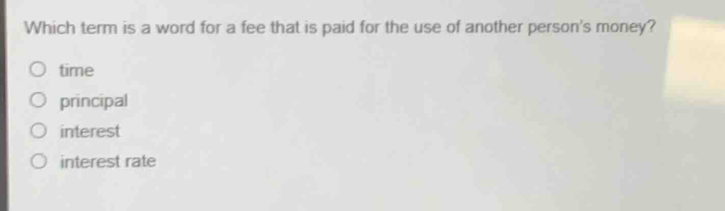 which term is a word for a fee that is paid for the use of another pers…