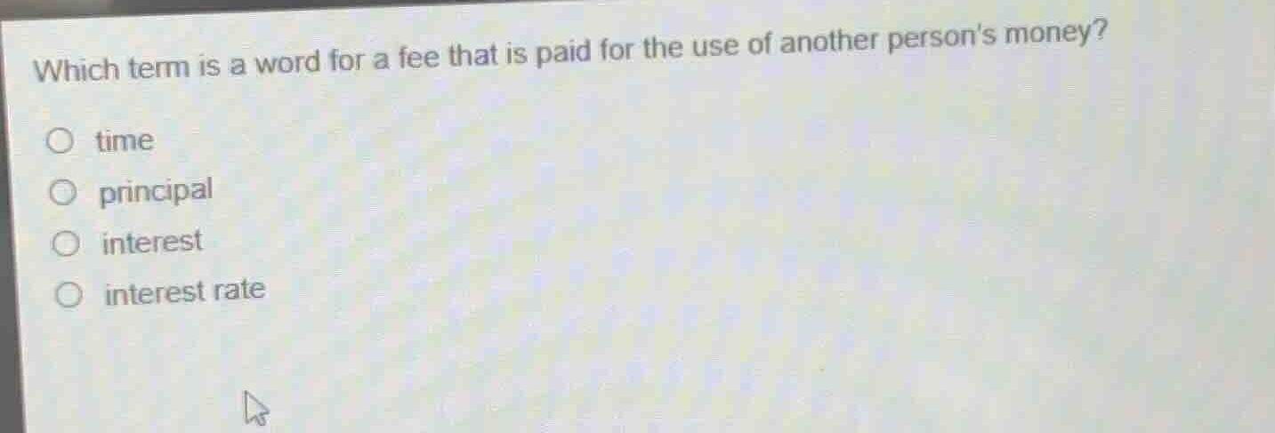 which term is a word for a fee that is paid for the use of another pers…