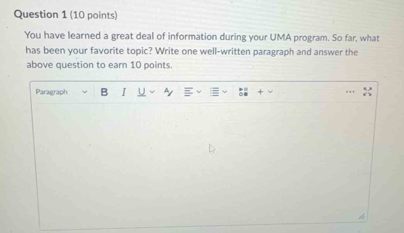 question 1 (10 points) you have learned a great deal of information dur…