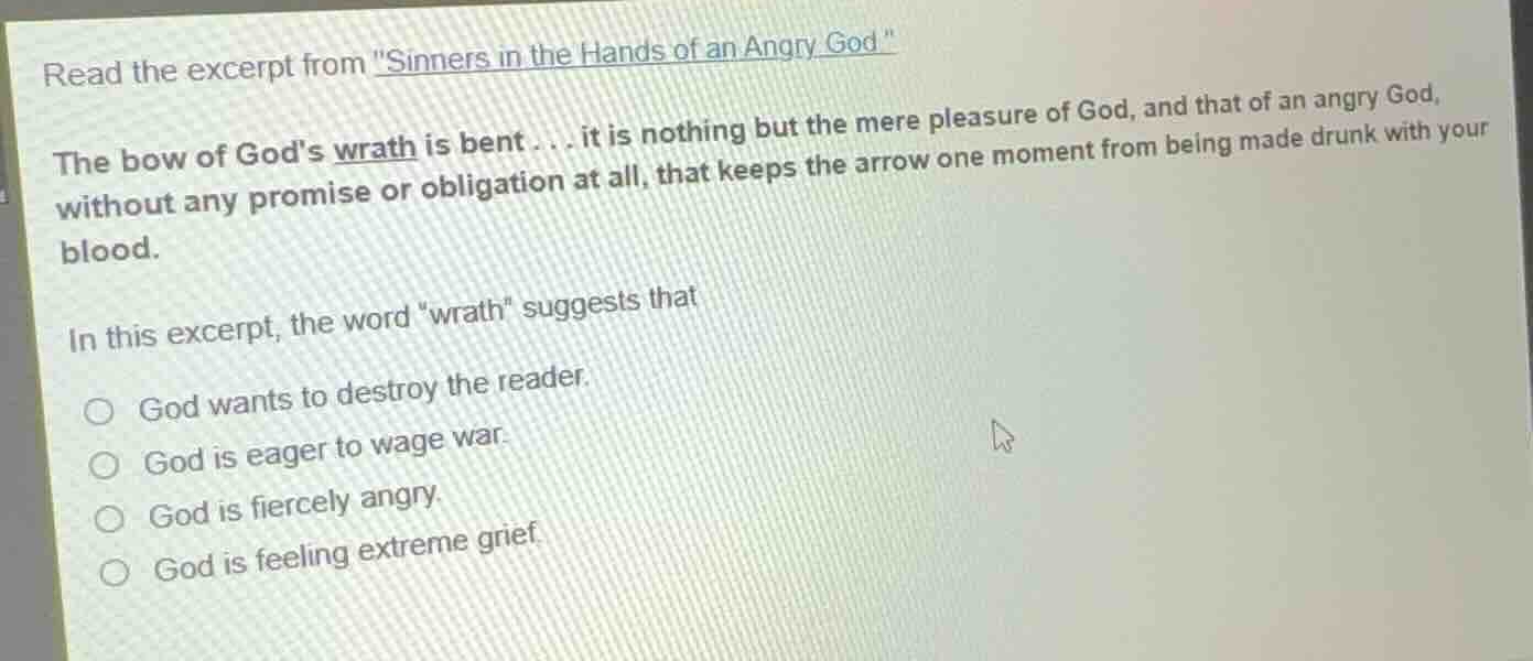 read the excerpt from \sinners in the hands of an angry god.\ the bow o…