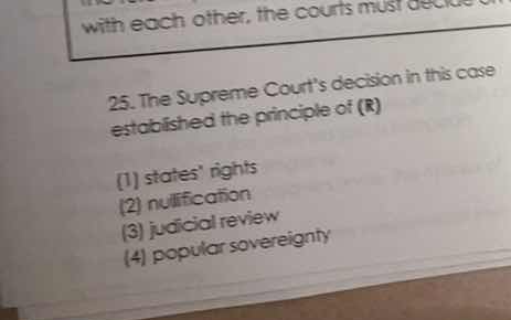 25. the supreme courts decision in this case established the principle …