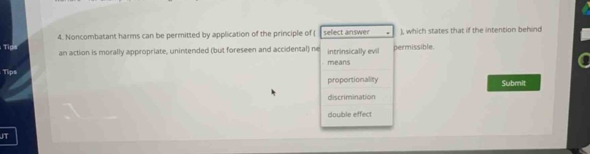 4. noncombatant harms can be permitted by application of the principle …
