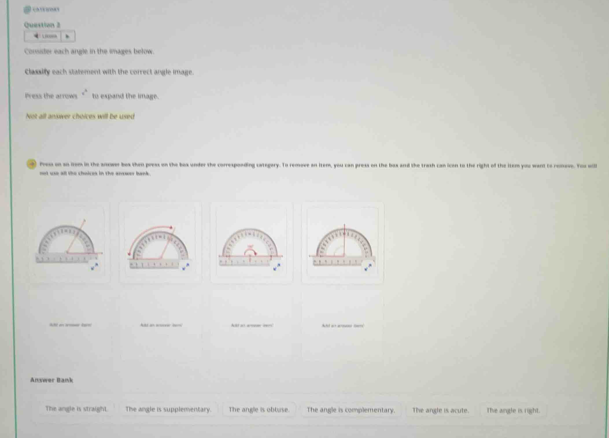 question 2 consider each angle in the images below. classify each state…