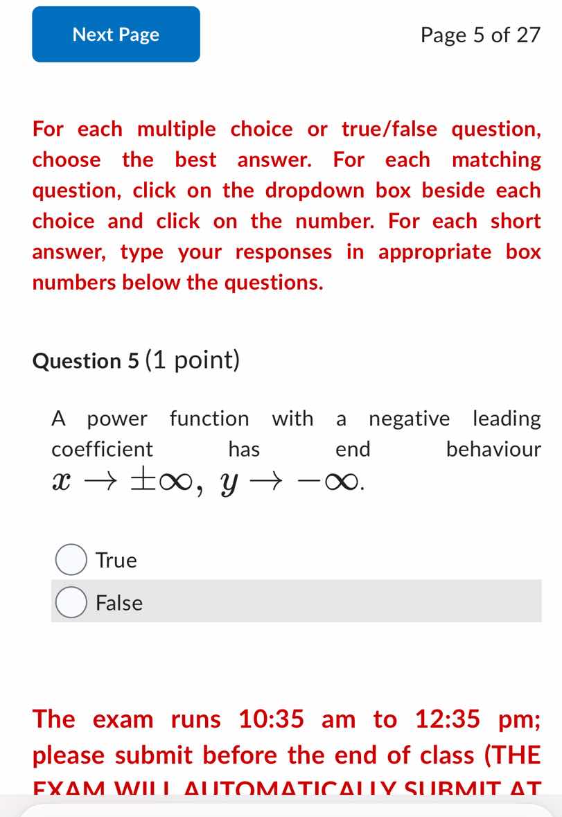 for each multiple choice or true/false question, choose the best answer…
