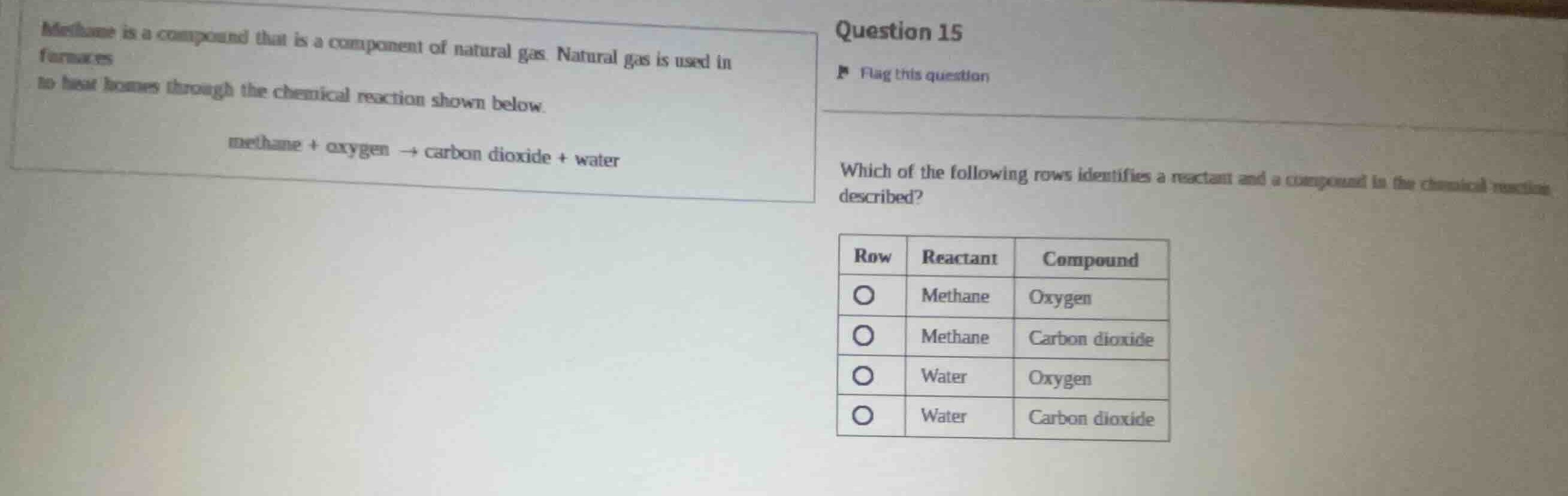 methane is a compound that is a component of natural gas. natural gas i…