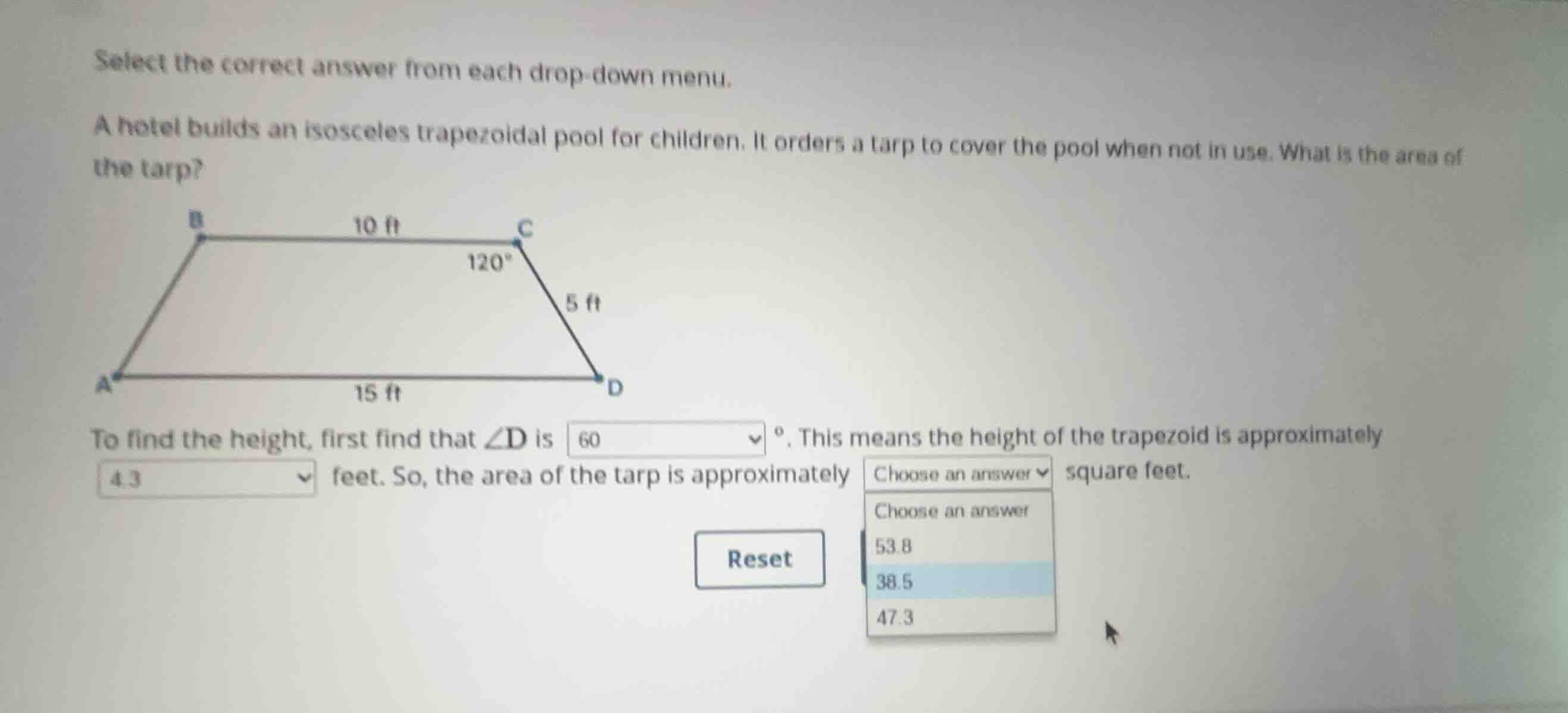 select the correct answer from each drop-down menu. a hotel builds an i…