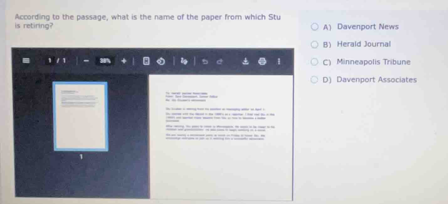 according to the passage, what is the name of the paper from which stu …