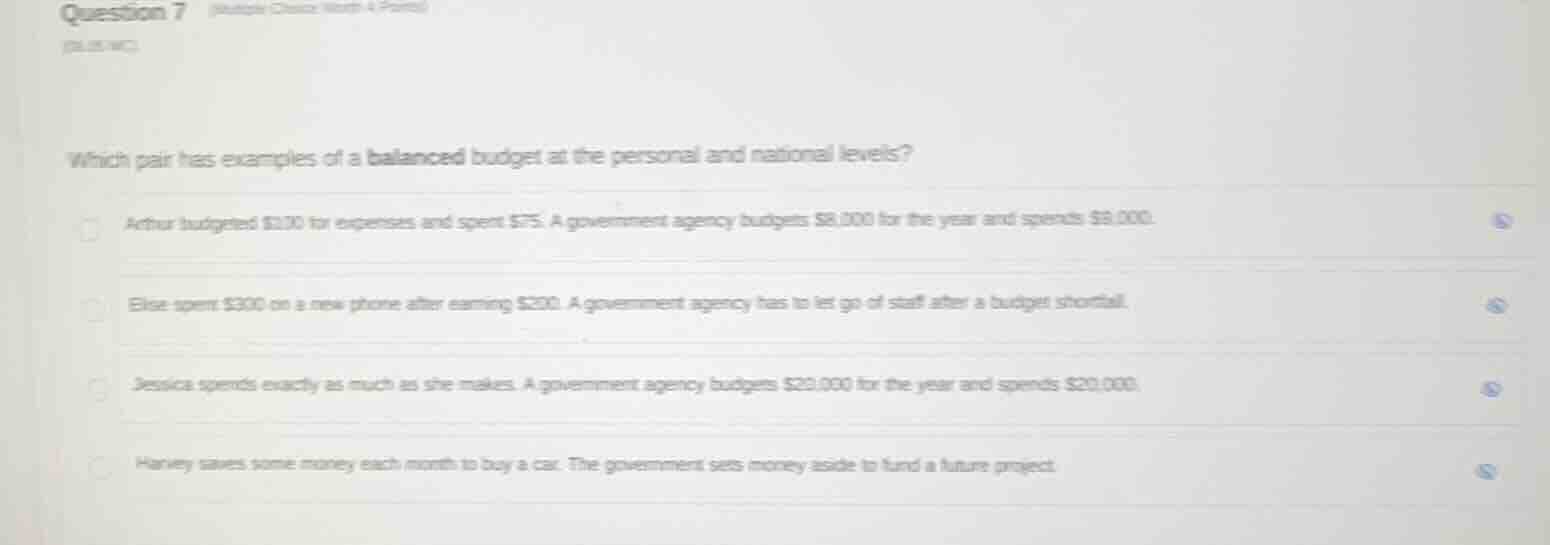 question 7 (multiple choice worth 4 points) which pair has examples of …