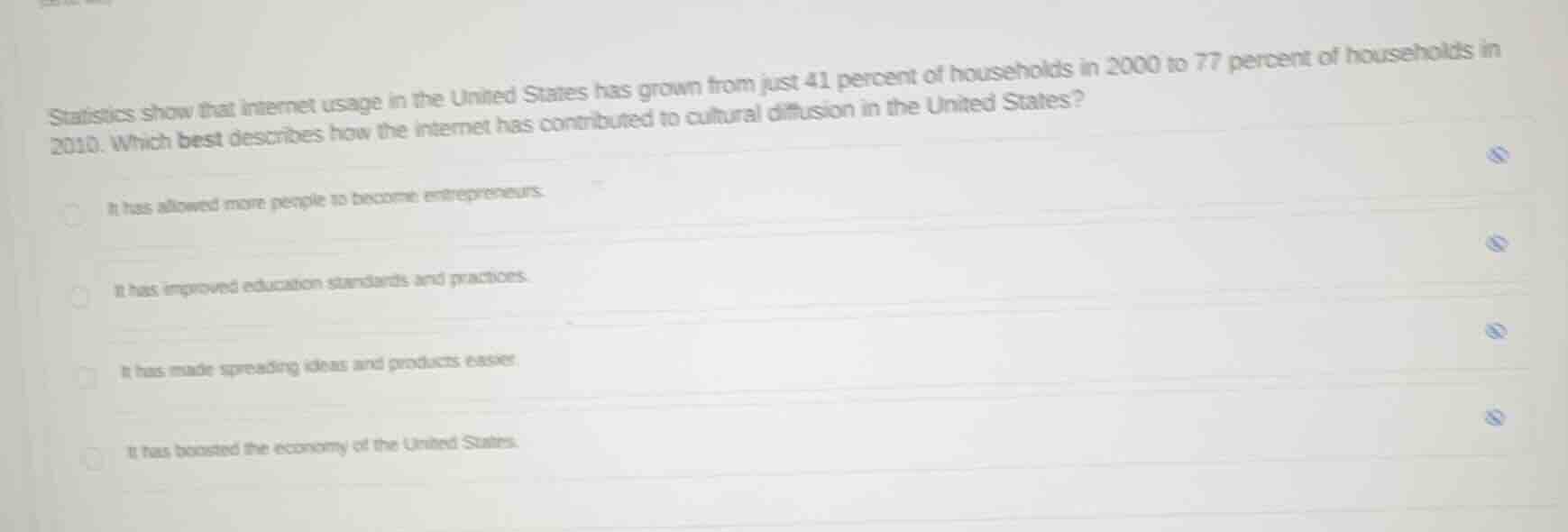 statistics show that internet usage in the united states has grown from…