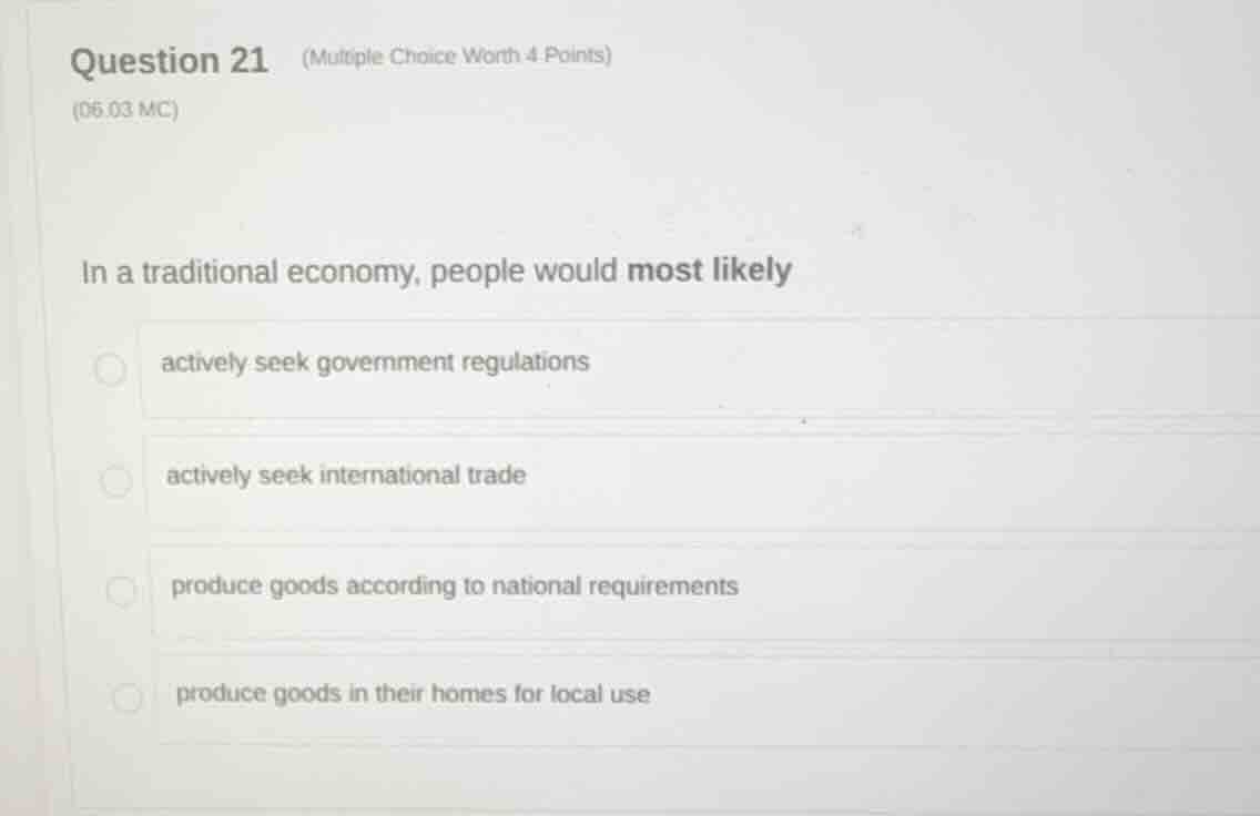 question 21 (multiple choice worth 4 points) (06.03 mc) in a traditiona…