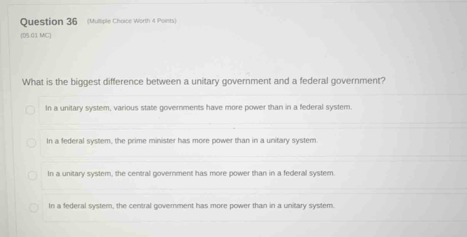question 36 (multiple choice worth 4 points) (05.01 mc) what is the big…