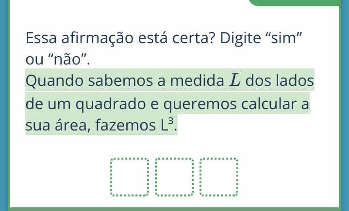essa afirmação está certa? digite \sim\ ou ão\. quando sabemos a medida…