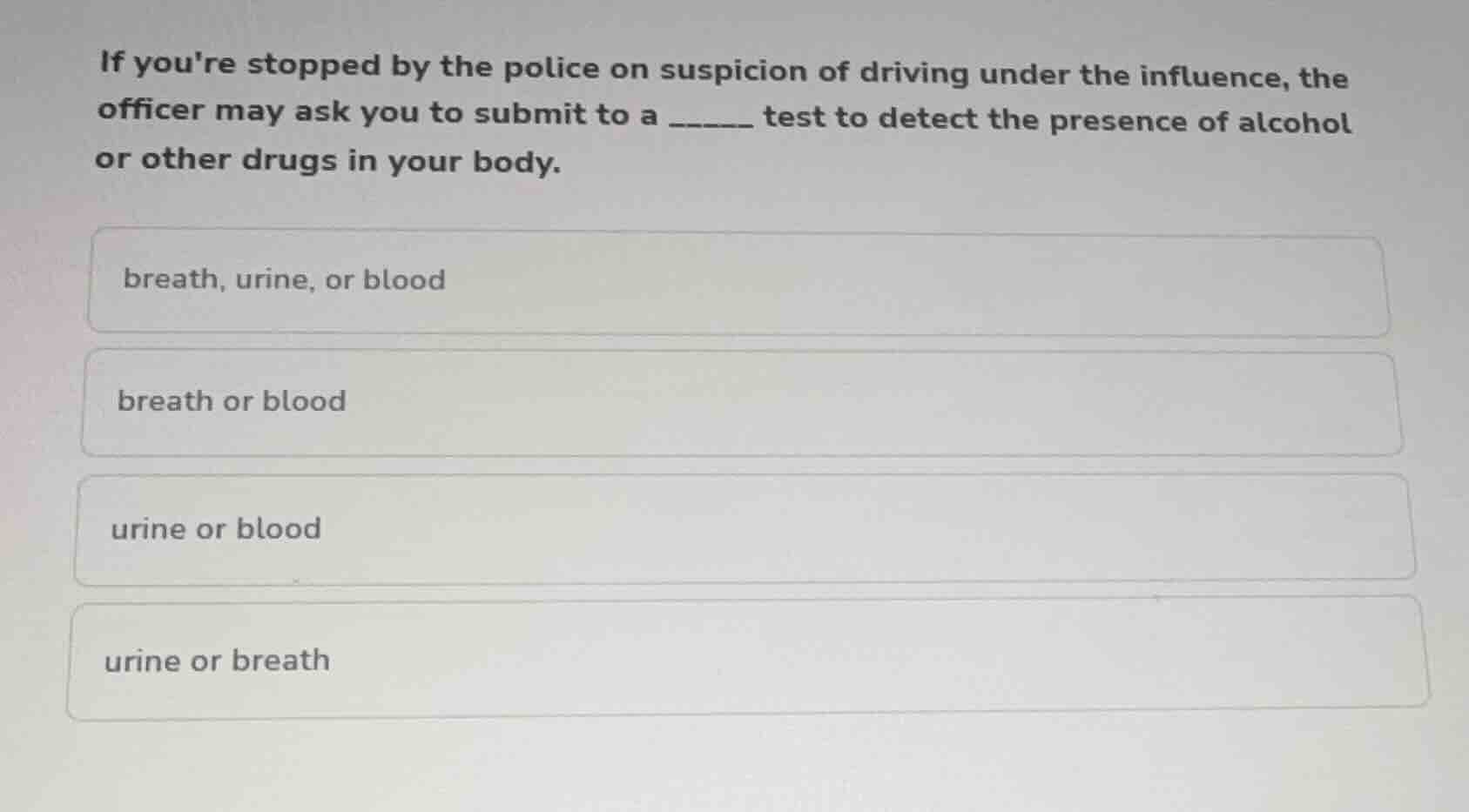 if youre stopped by the police on suspicion of driving under the influe…