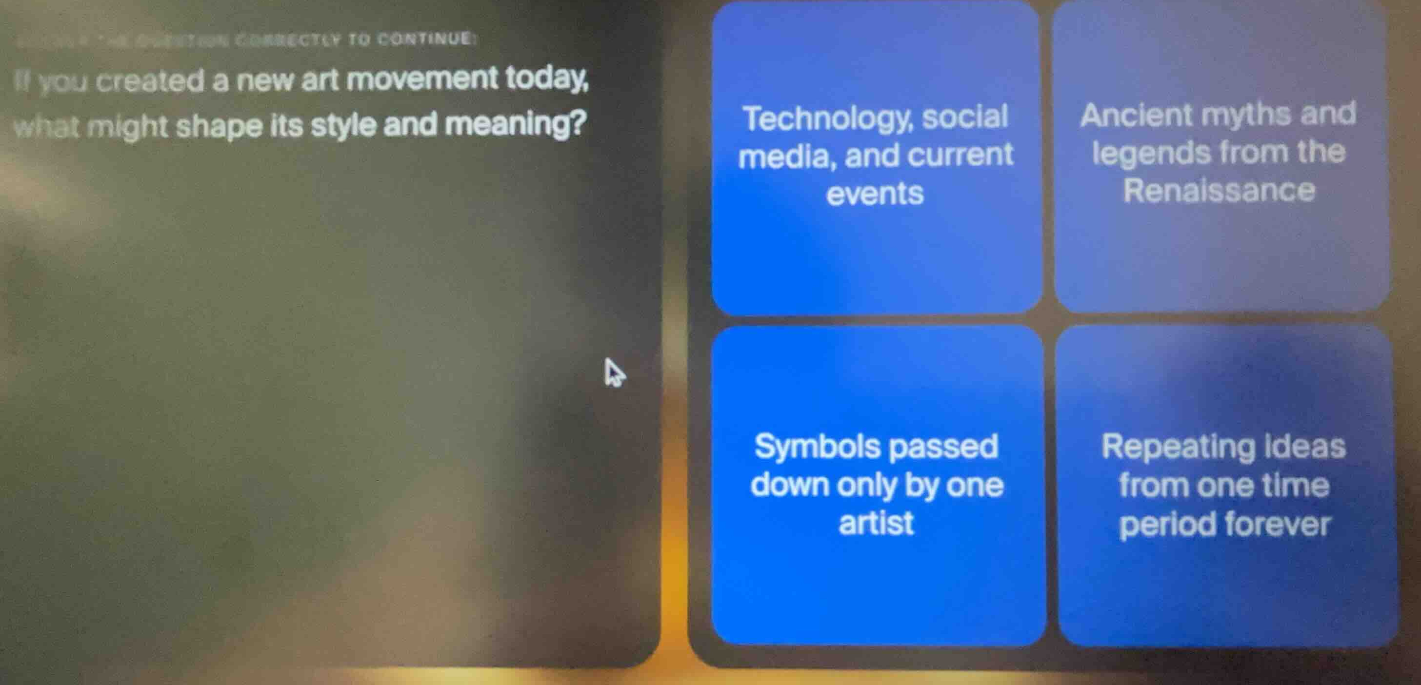 if you created a new art movement today, what might shape its style and…