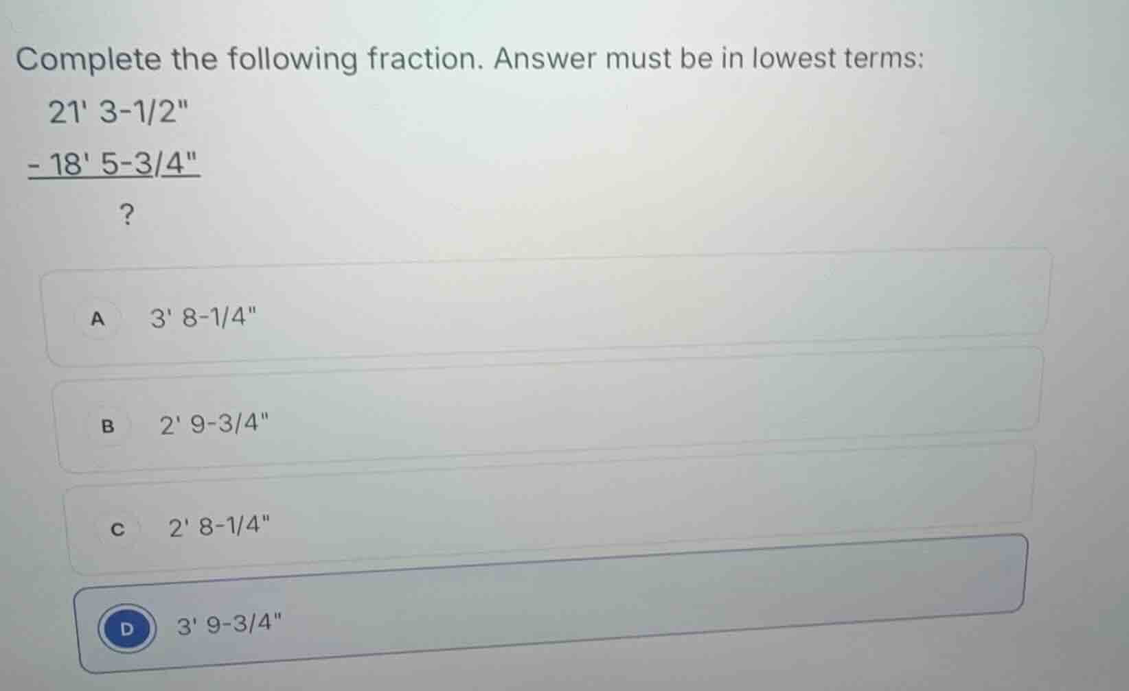 complete the following fraction. answer must be in lowest terms: \\(21\…