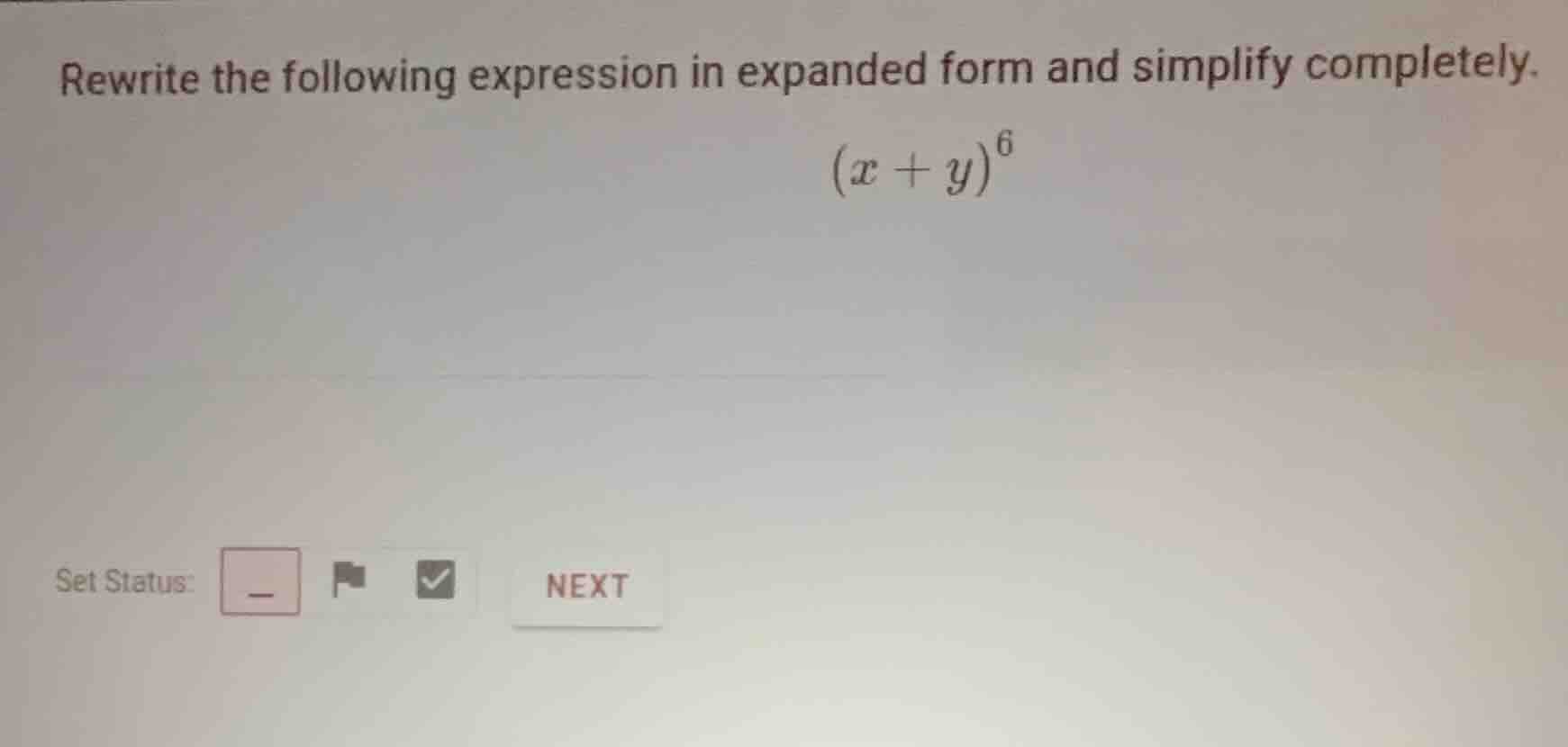 rewrite the following expression in expanded form and simplify complete…