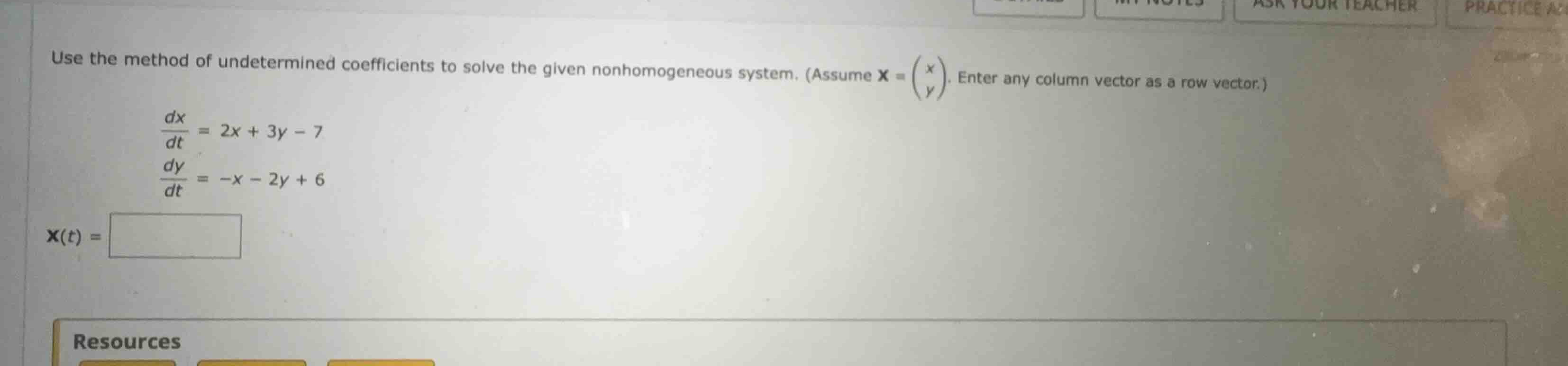 use the method of undetermined coefficients to solve the given nonhomog…