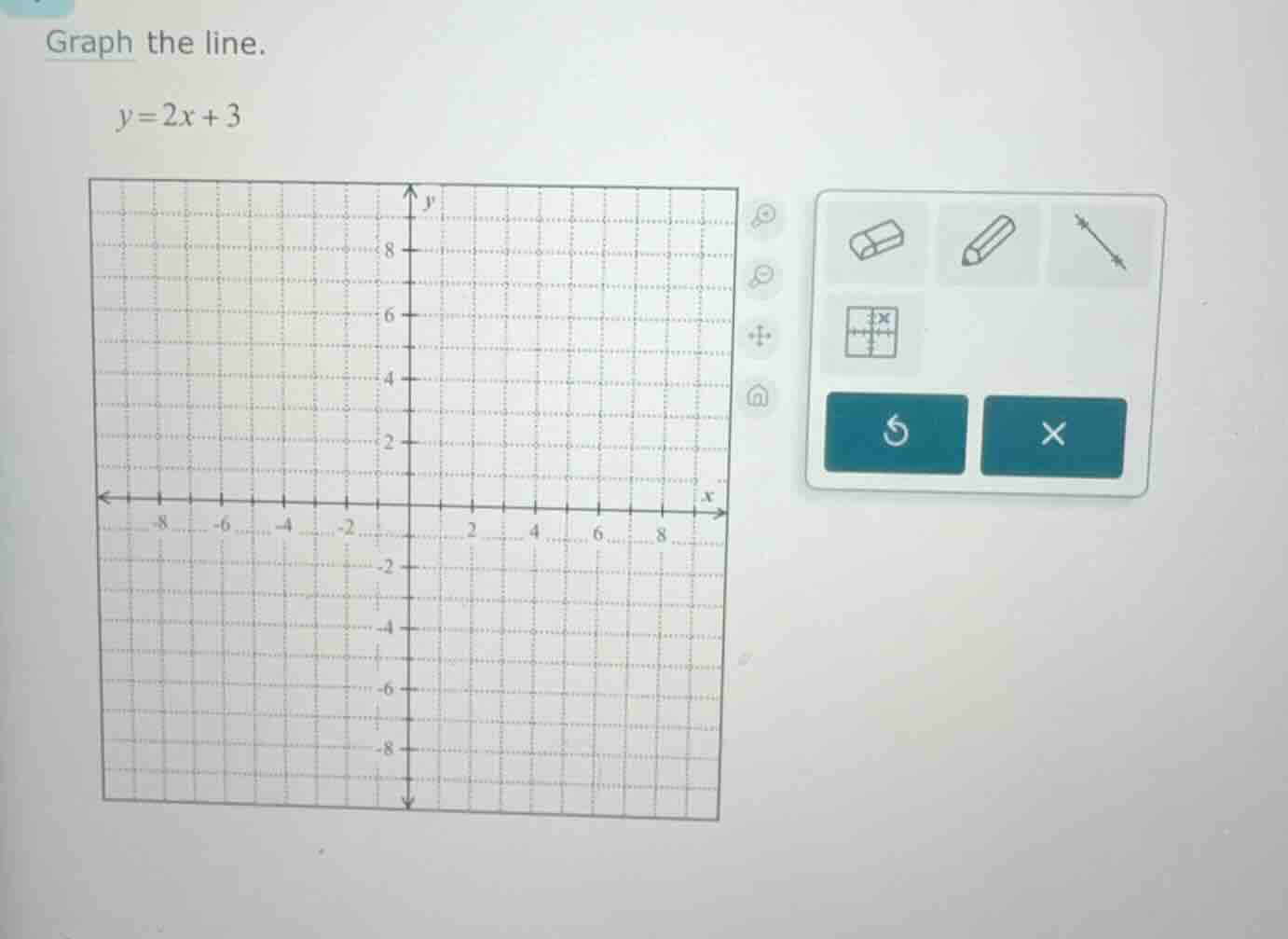 graph the line. \\(y = 2x + 3\\)