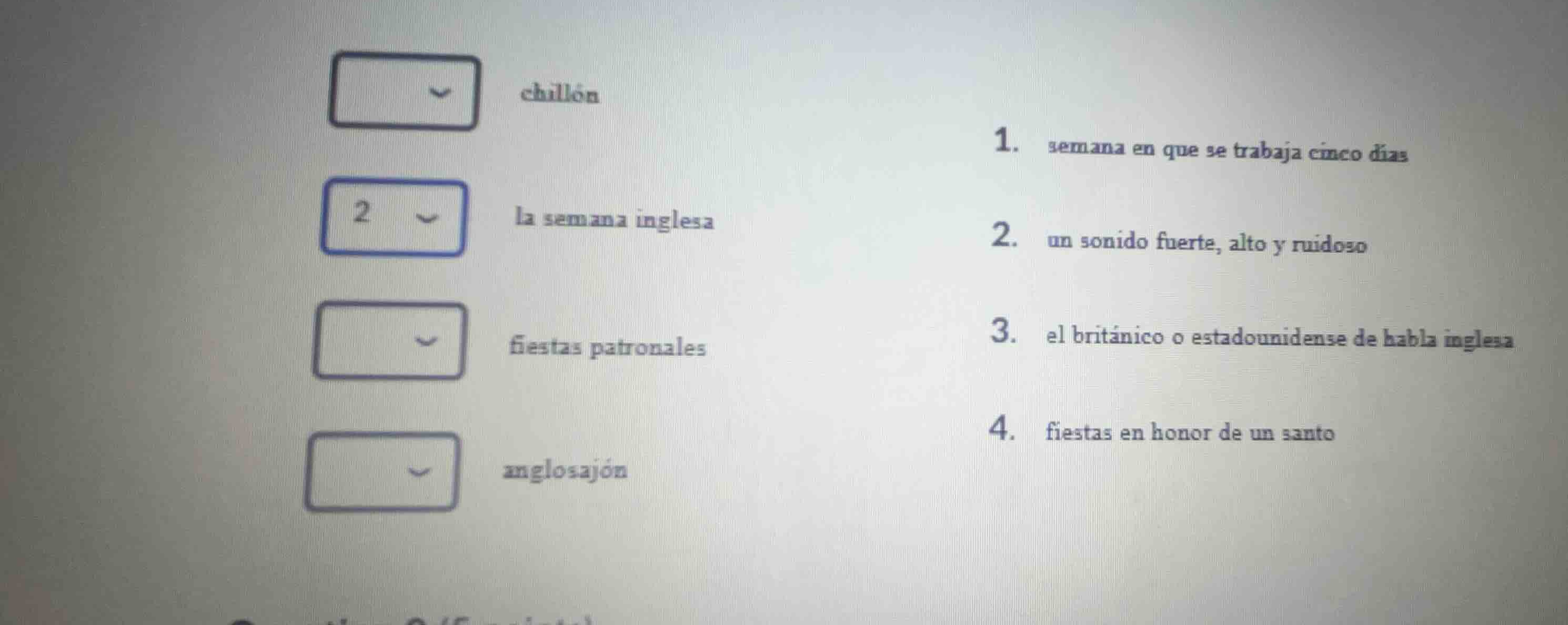 chillón la semana inglesa fiestas patronales anglosajón 1. semana en qu…