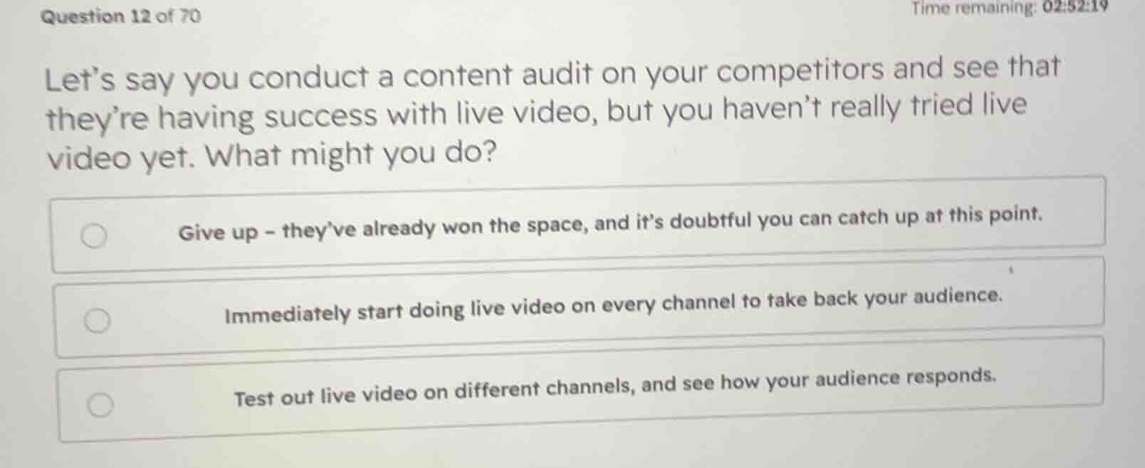 lets say you conduct a content audit on your competitors and see that t…