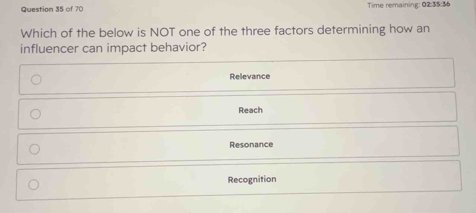 which of the below is not one of the three factors determining how an i…